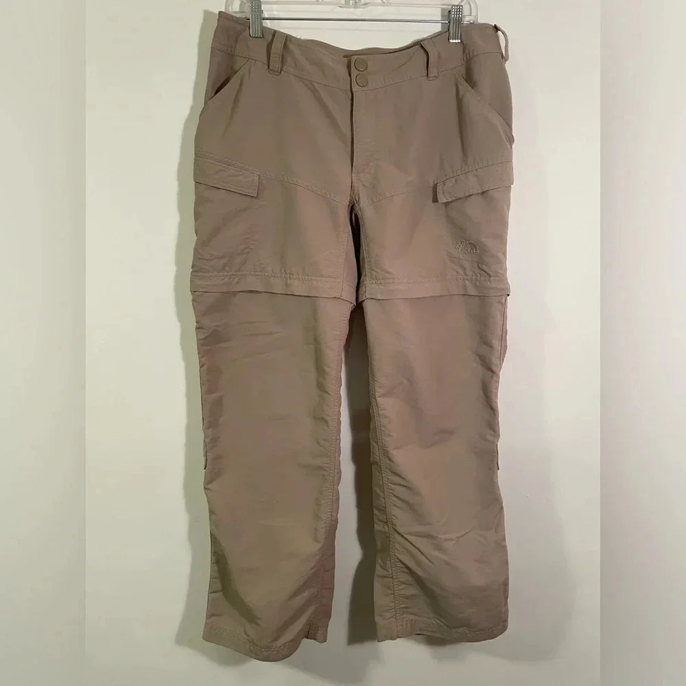 The North Face Versatile 100% Khaki Nylon Pants/Shorts/Capris, Size 12S